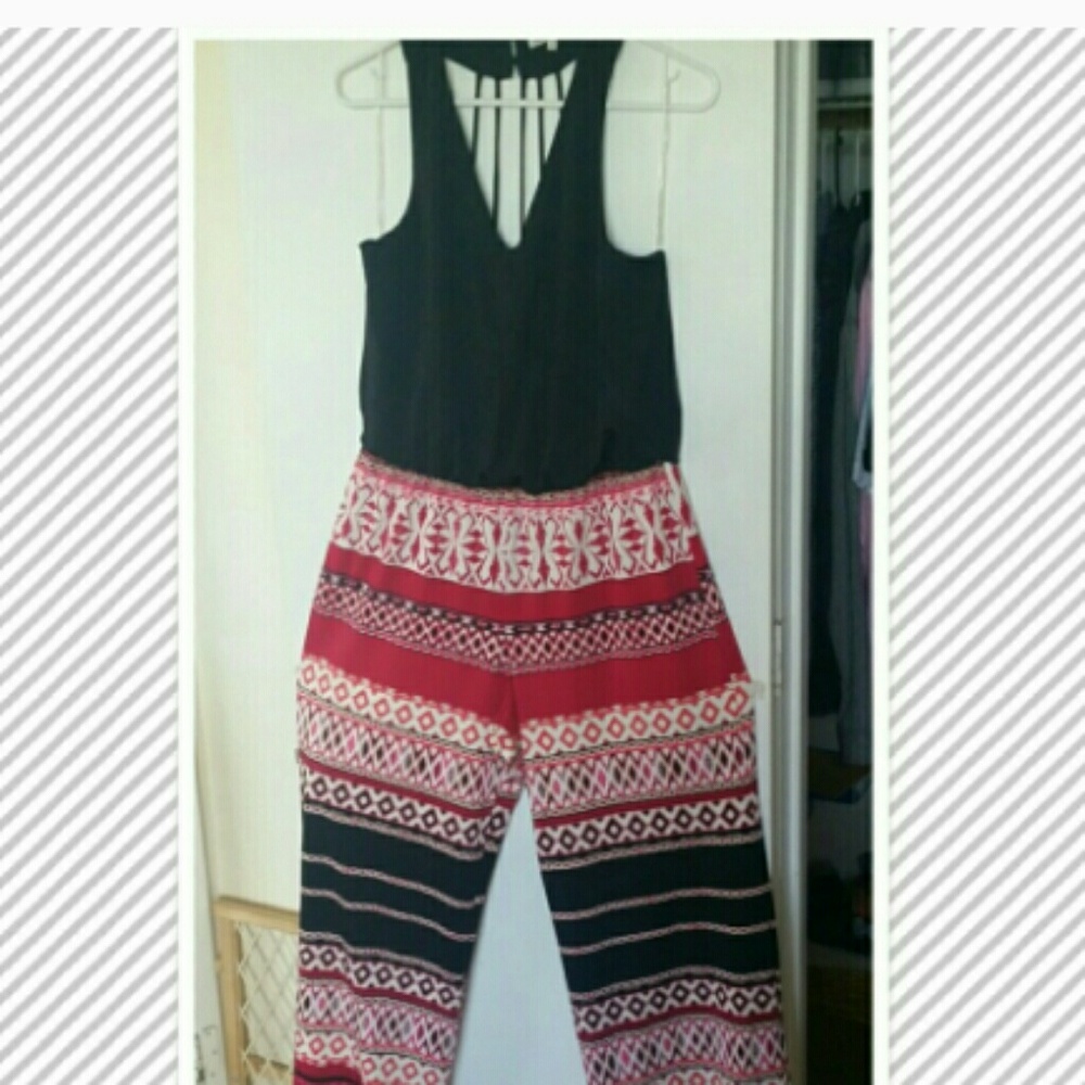 Charlotte Russe - halter top - pants romper